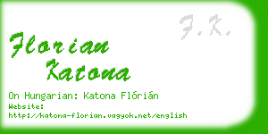 florian katona business card